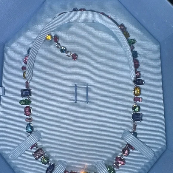 Swarovski Multicolor Crystal Necklace - Picture 2 of 4